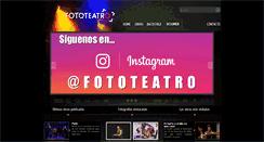 Desktop Screenshot of fototeatro.cl