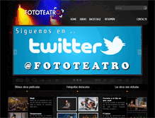 Tablet Screenshot of fototeatro.cl